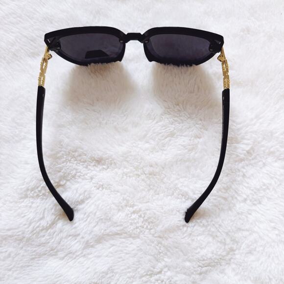 Genevieve Black Rimless Polarized Sunglasses - Picture 6 of 10